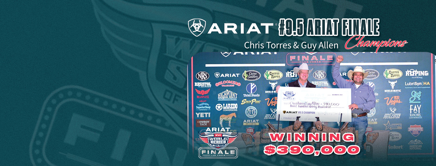 The Ariat #9 WSTR FInale 16 pays $2,417,500 in cash