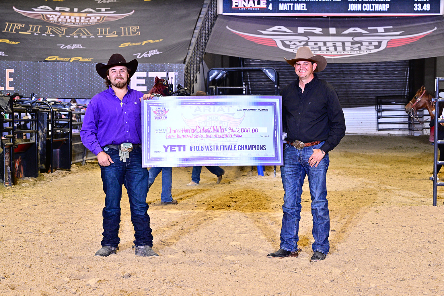 Ariat WSTR #10.5 YETI Finale Champions: Chance Hanna and Dalton Miller