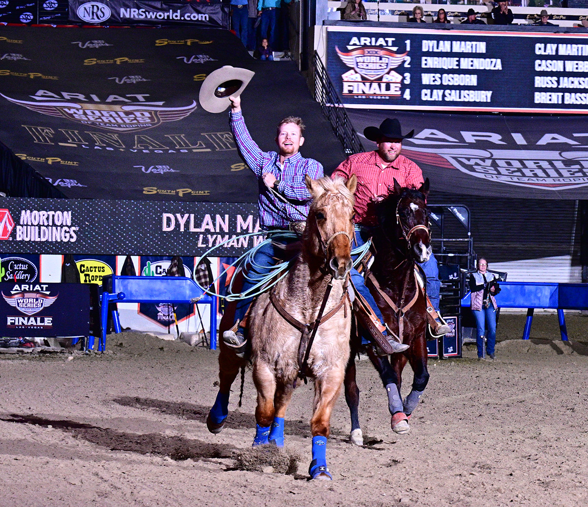 Ariat WSTR #8.5 Morton Buildings Finale Champions: Dylan and Clay Martin