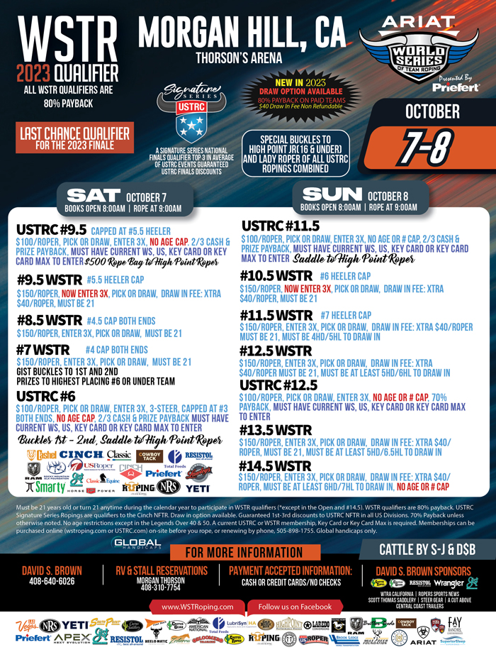 Calendar | World Series of Team Roping