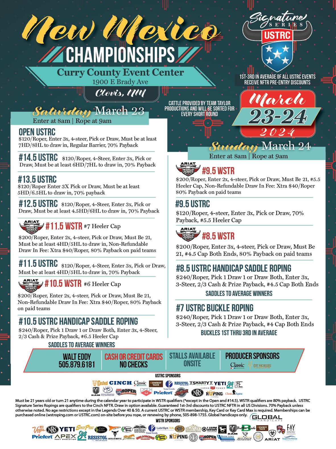 Calendar World Series of Team Roping
