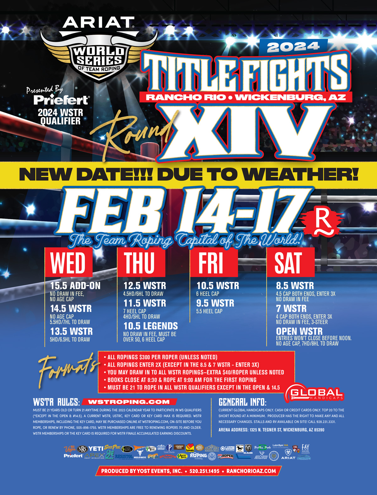 Calendar World Series of Team Roping