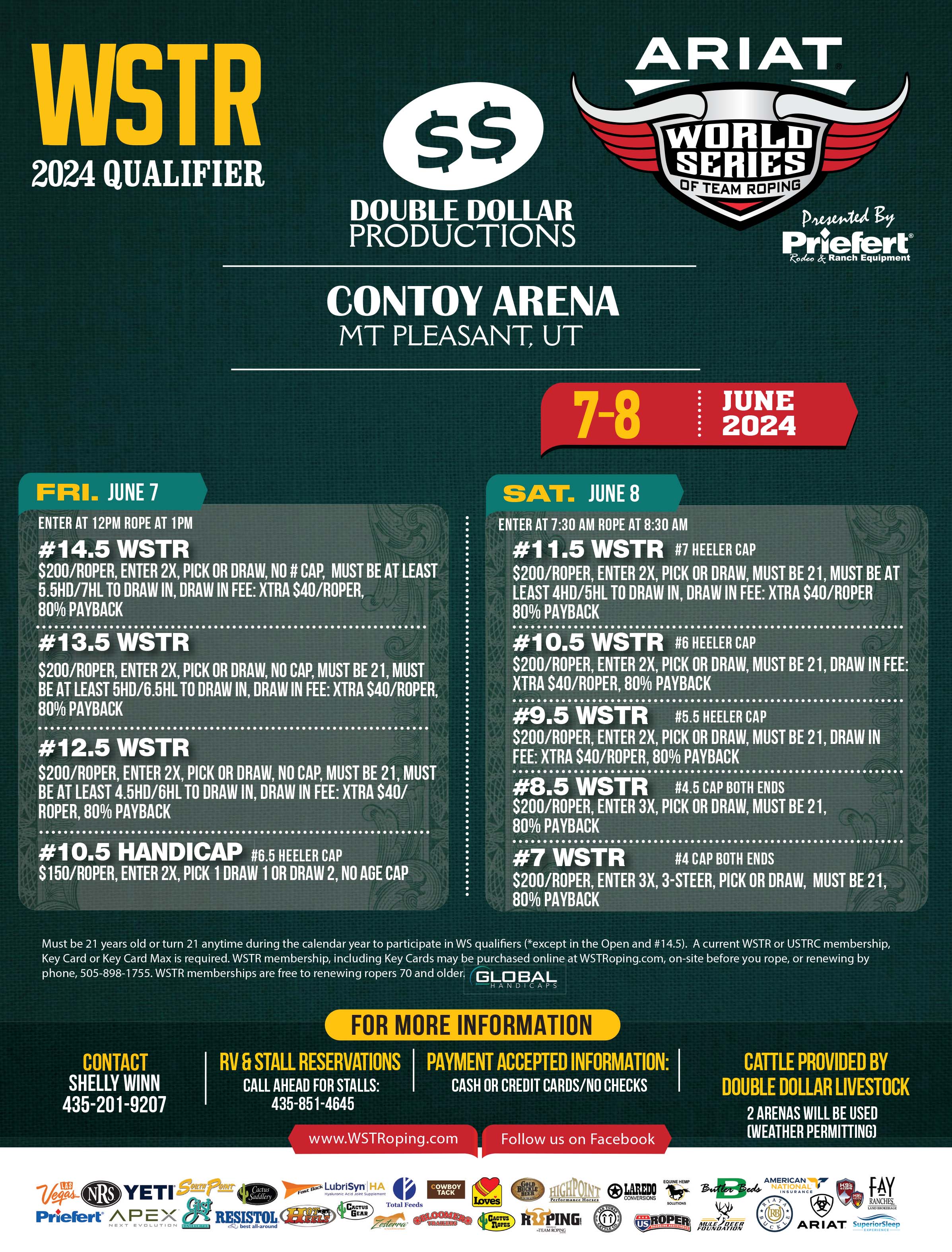 Calendar World Series of Team Roping
