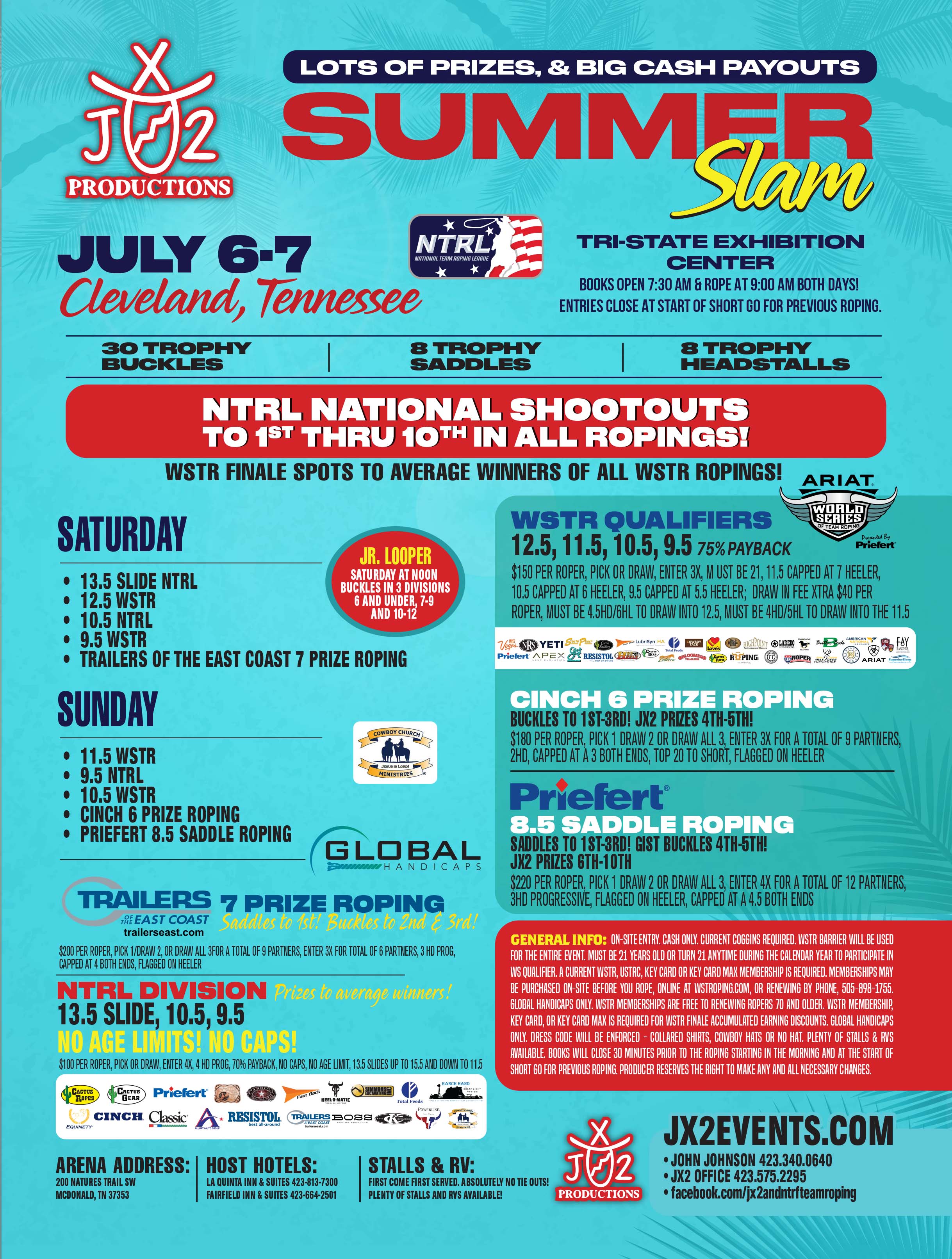 Calendar World Series of Team Roping