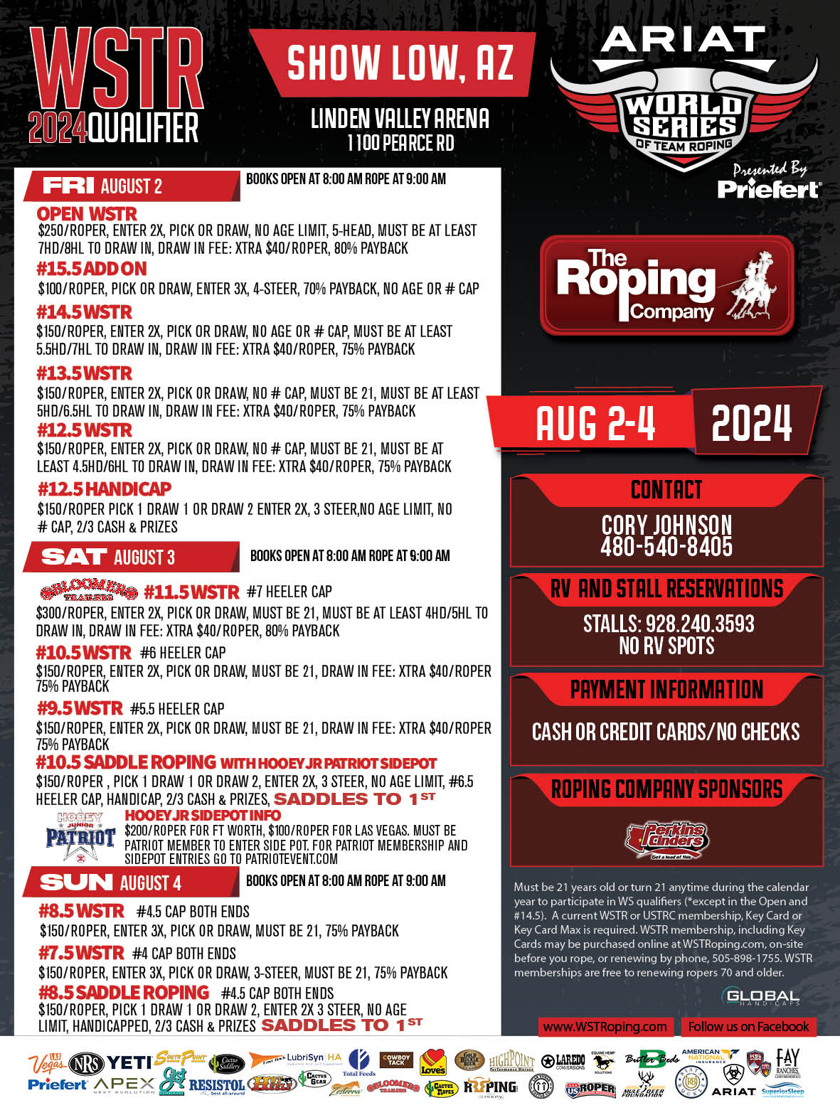 Calendar World Series of Team Roping