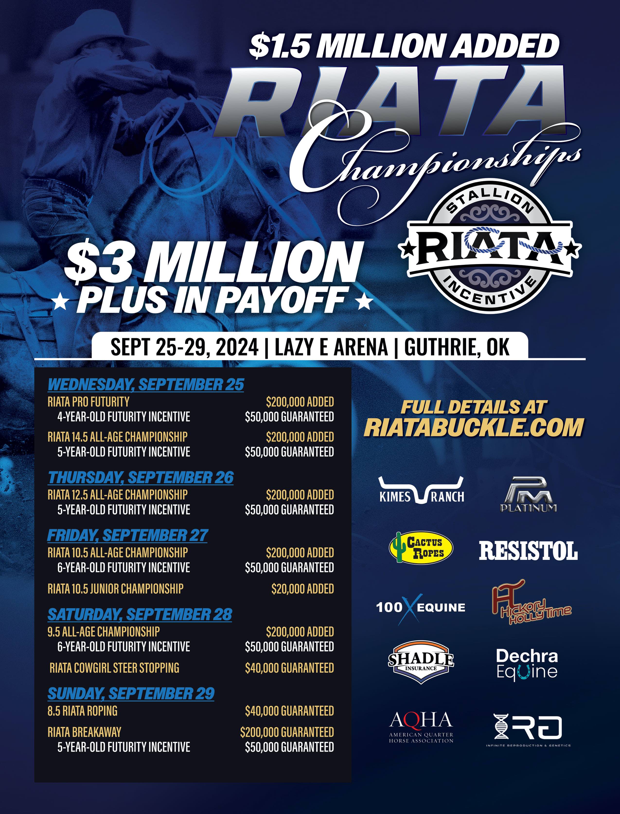 Calendar World Series of Team Roping