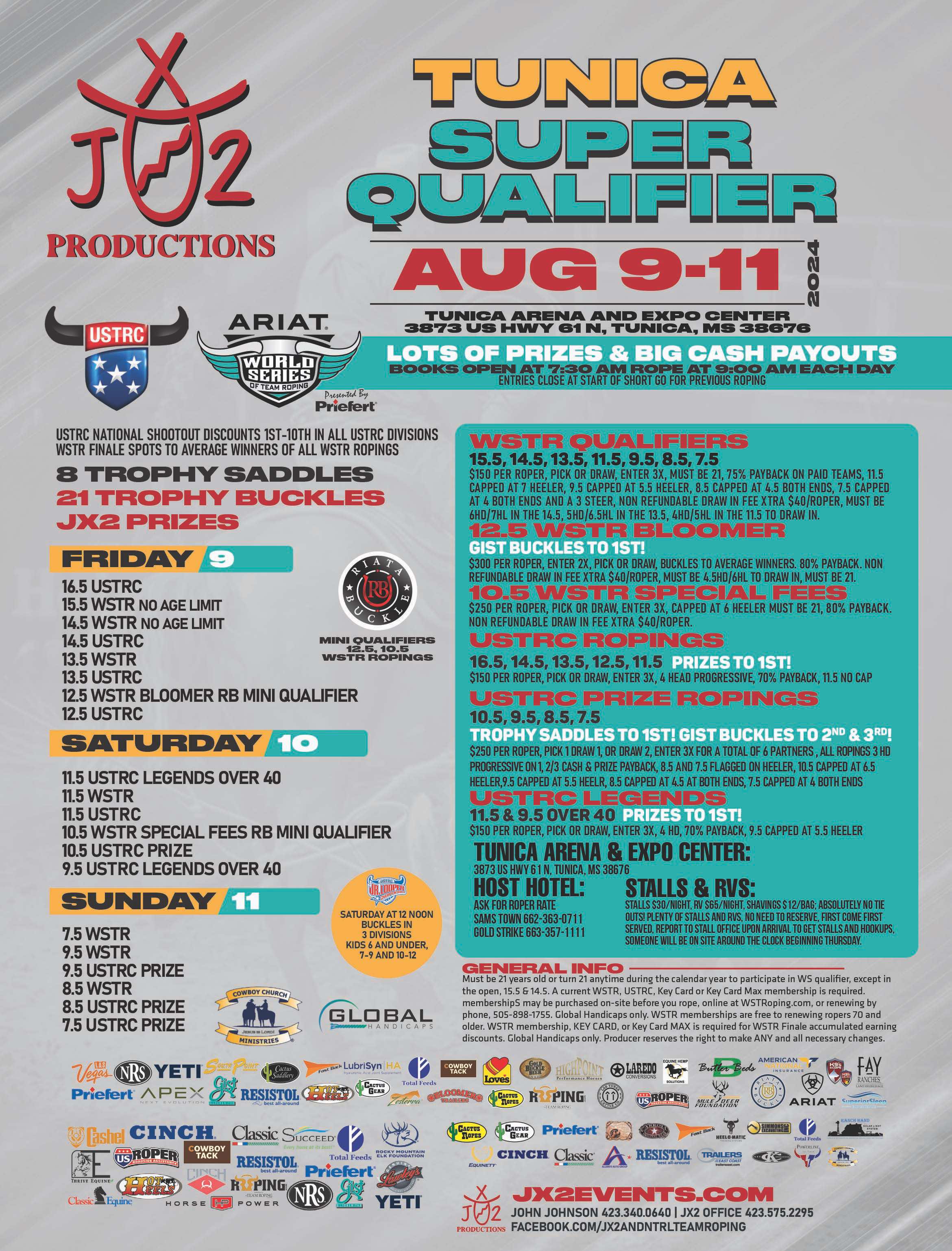 Calendar World Series of Team Roping