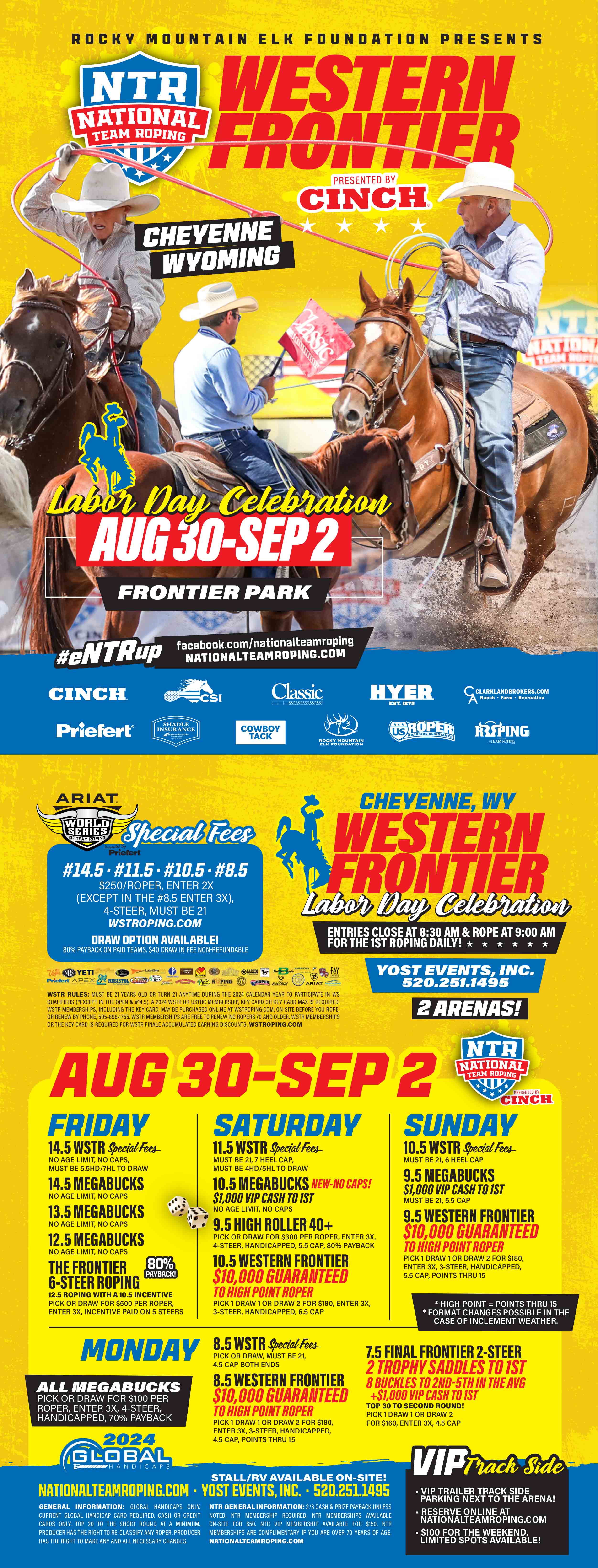 Calendar World Series of Team Roping